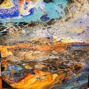 "Cells in a Fiery Sky"